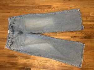 Loft the wide leg style light jeans size 14